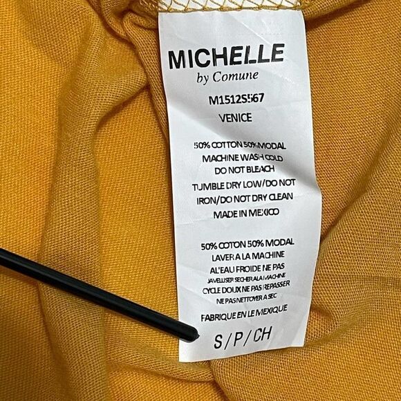 Michelle By Comune Zodiac Leo Astrology Horoscope‎ T-Shirt Mango Yellow Small - Picture 8 of 9